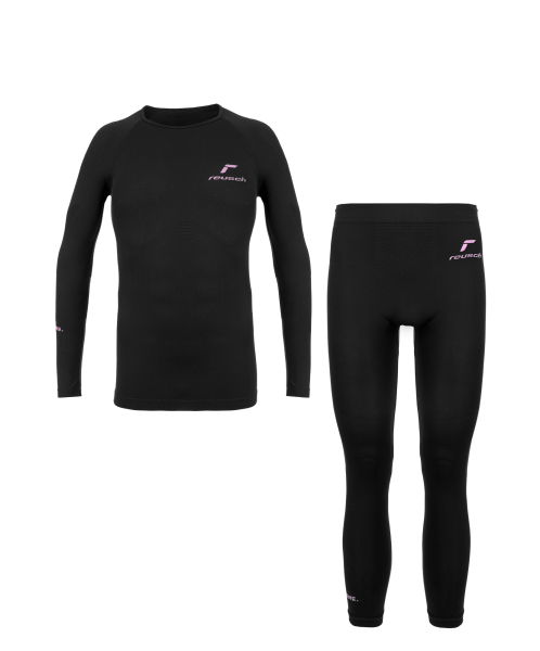 Reusch Underwear Set Lady WARM 6340018 7715 black pink 1